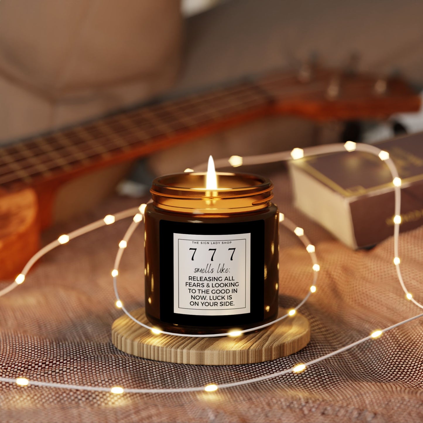 777 Angel Number Candle