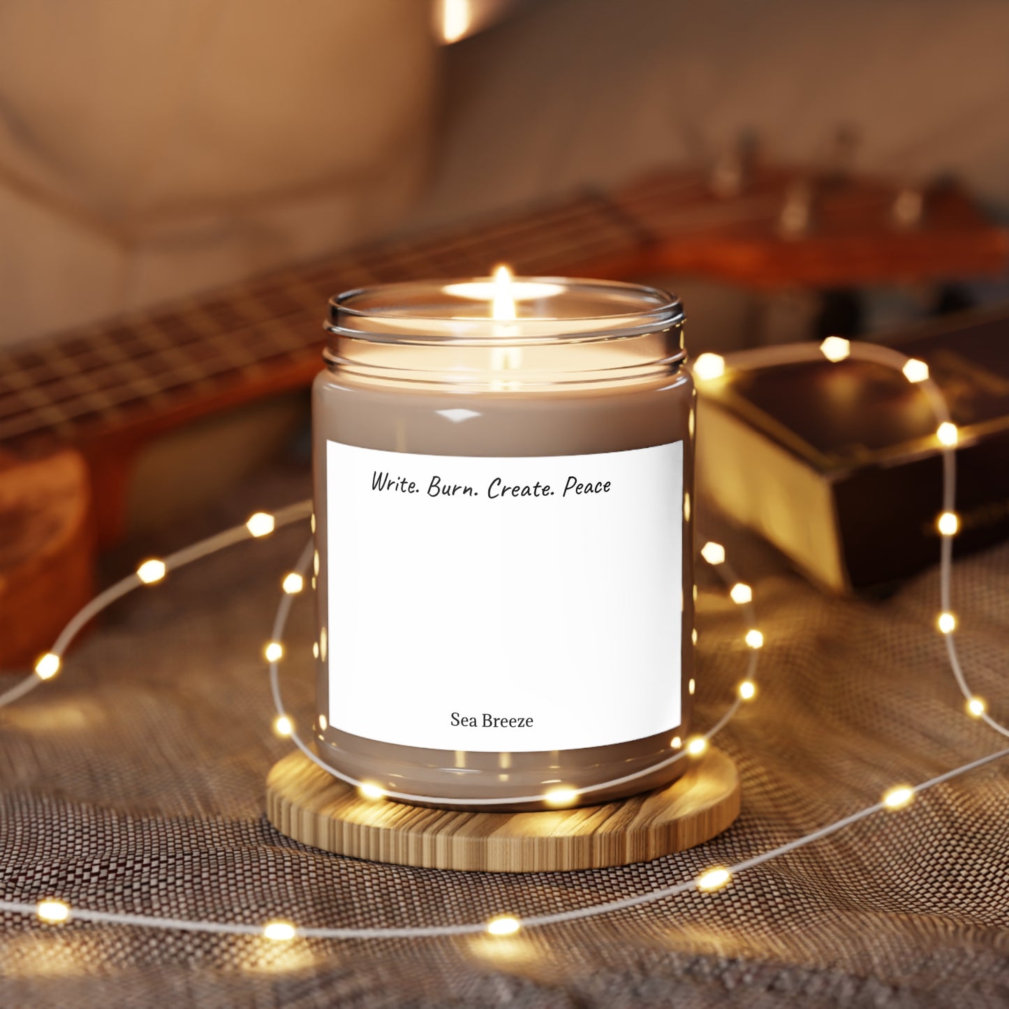 Write. Burn. Create. Peace Candle, 9oz