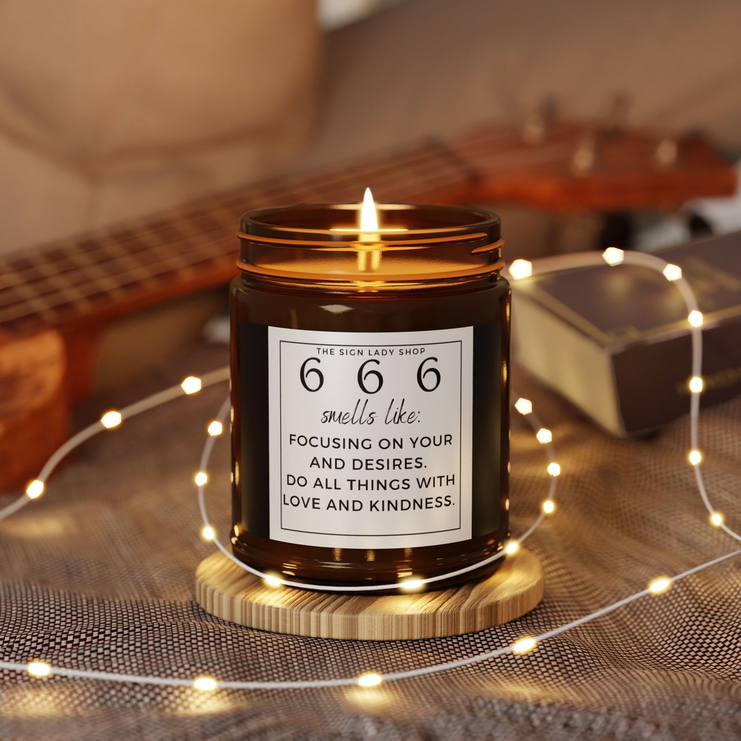 666 Angel Number Candle