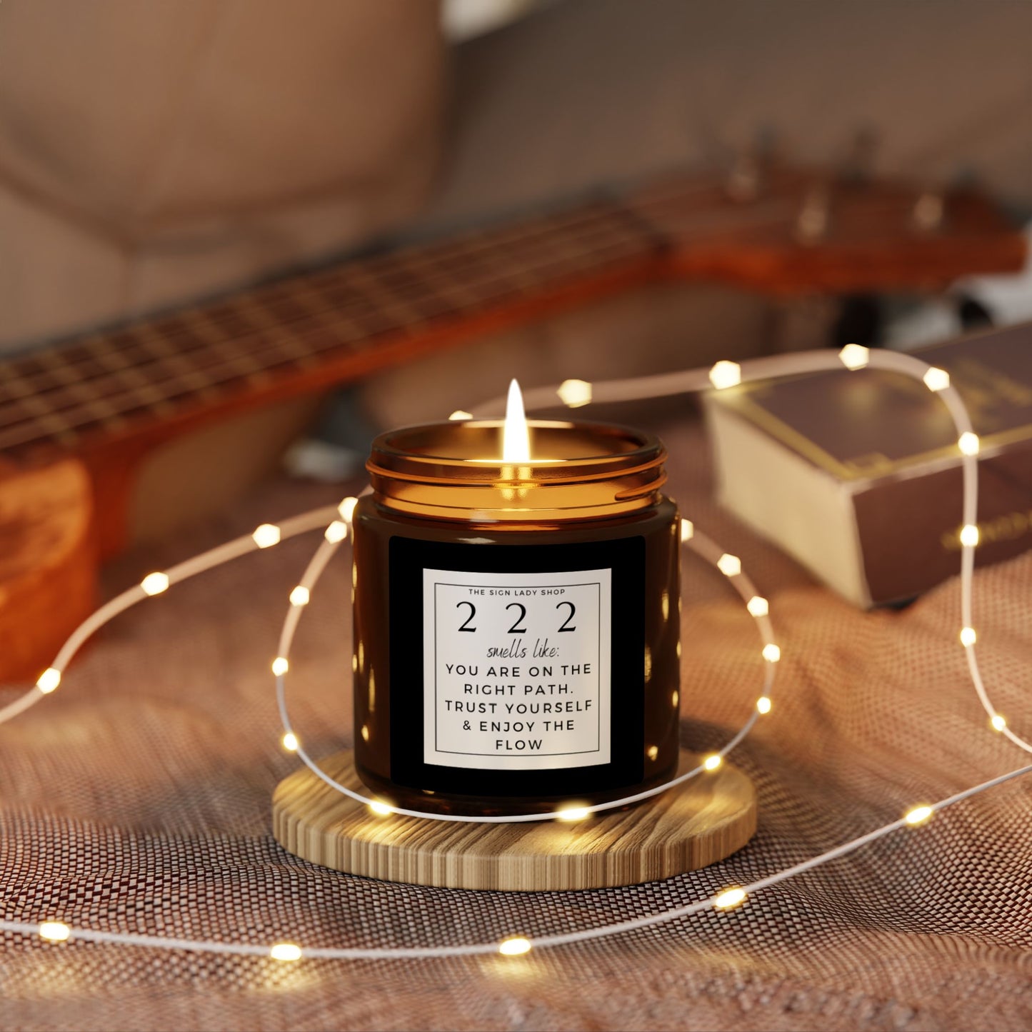 222 Angel Number Candle