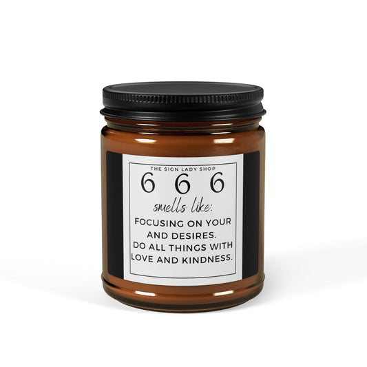 666 Angel Number Candle