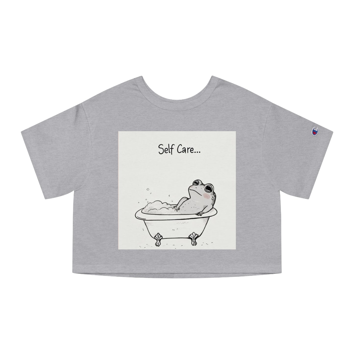 Self-Care Frog Crop Top