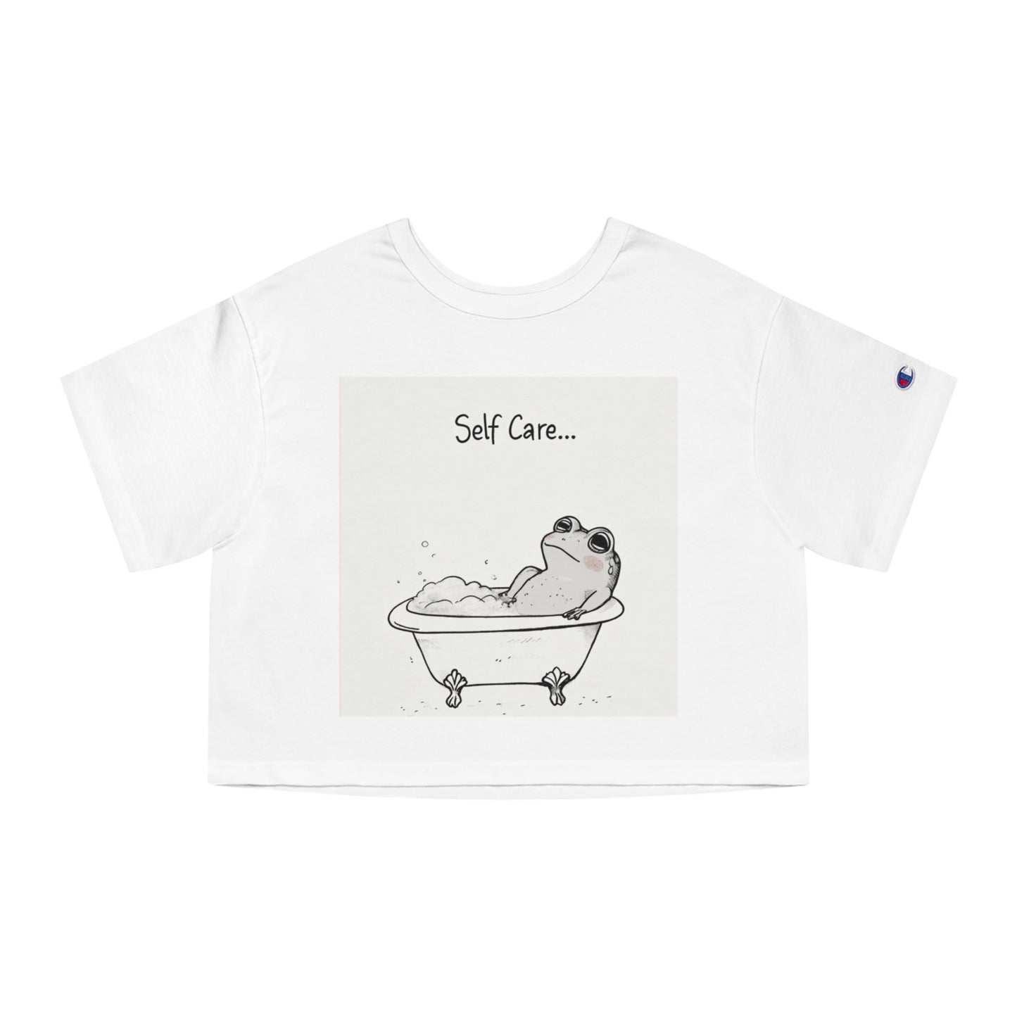 Self-Care Frog Crop Top